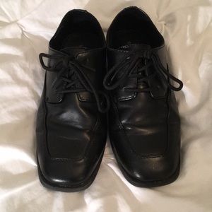 Boys black dress shoes